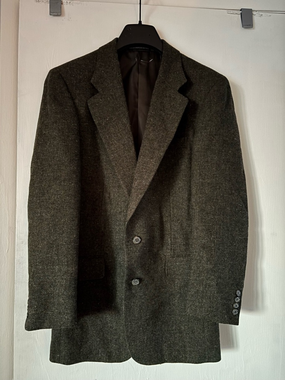 Russell Athletic Men's Olive Green Wool Sport Coat